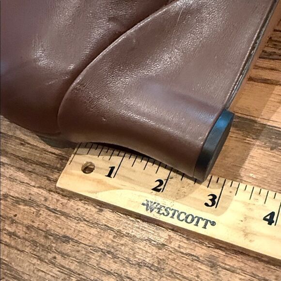 Franco Sarto Dark Brown Heeled Boots NWOT - Picture 11 of 13